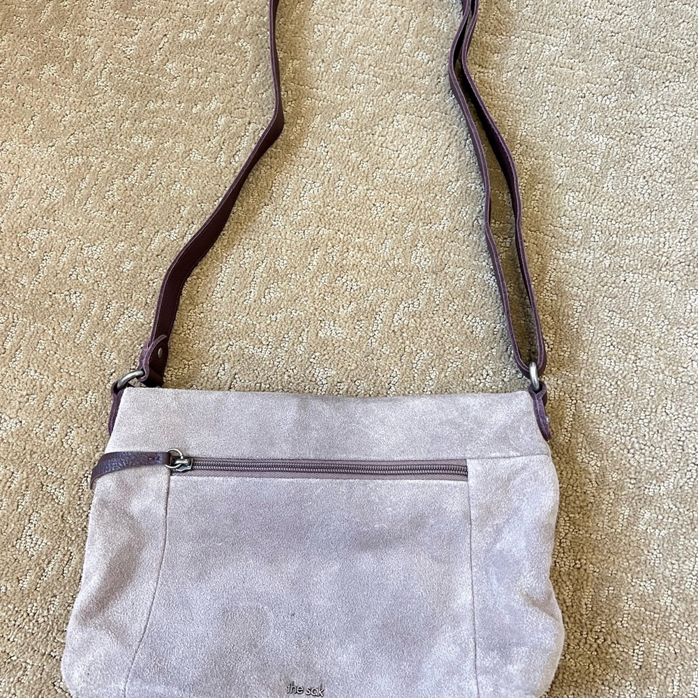 The Sak Mushroom Suede Crossbody Bag
